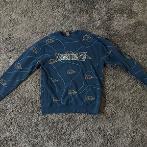 Blue and Yellow Dragon Ball Z Sweatshirt